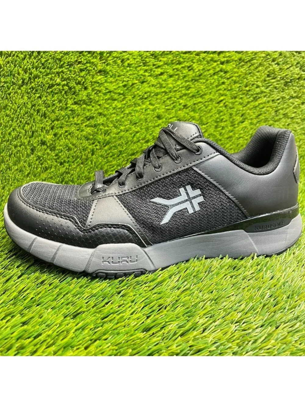 Kuru Quantum 2.0 Mens Size 11E Jet Black Gray Athletic Running Shoes Sneakers